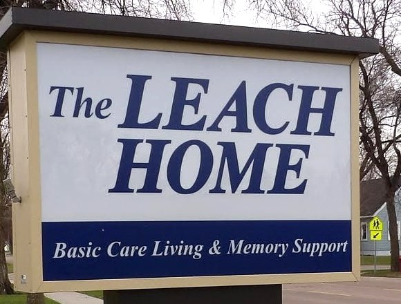 The Leach Home sign: Basic Care Living & Memory Support
